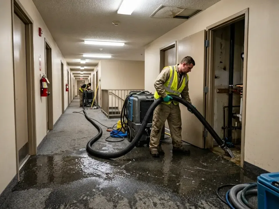 multi-unit-apartment-hallway-f-005 — frequently asked questions, Emergency Burst Pipe Water Extraction & Removal in Washouga…